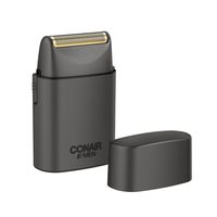 conair 男士钛金属刀网剃须刀 低敏亲肤干湿两用 电池供电便携 8500次分钟高速电机 5小时续航 金属机身