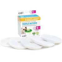 catit 宠物饮水机三重过滤芯 43746型号 5个装 去除异味软化水质