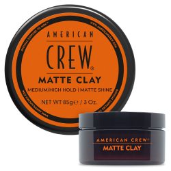 AMERICAN CREW 发胶 中等定型和哑光光泽效果 85g 适合直发至波浪发质 男性