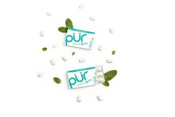 PUR 木糖醇无糖口香糖 冬青薄荷味 无阿斯巴甜 纯素食 9粒12盒共108粒