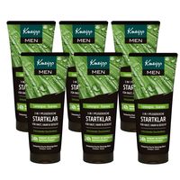 Kneipp 男士 3 合 1 护理淋浴 - 适用于皮肤、头发和面部 - 含精油和柠檬草和瓜拉那提取物 - 多件装 6 x 200 毫升
