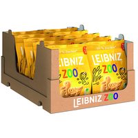 LEIBNIZ ZOO -30% 糖分-12 包-动物形状的减糖脆饼饼干（12 x 125 克）