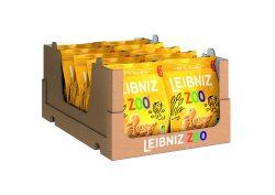 LEIBNIZ ZOO -30% 糖分-12 包-动物形状的减糖脆饼饼干（12 x 125 克）