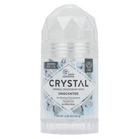 CRYSTAL 天然矿物盐止汗棒 无香型体香剂 男女通用 无铝无化学添加 敏感肌适用 120克 持久24小时除臭防护