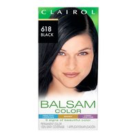 Clairol 持久染发膏 618黑色 植物护理配方 8周持色 遮白发 成人适用