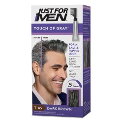 Just For Men 男士染发凝胶 深棕色 无氨配方 自然花白发 5分钟上色 持久8周