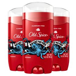 Old Spice 男士无铝体香膏 24小时持久除臭 柑橘木质清新香型 3支装