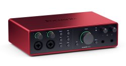 Focusrite Scarlett 16i16 第 4 代 USB 音频接口,用于作曲、音乐制作、录音和播客 - 高保真、录音室品质录音和所有录音所需的软件