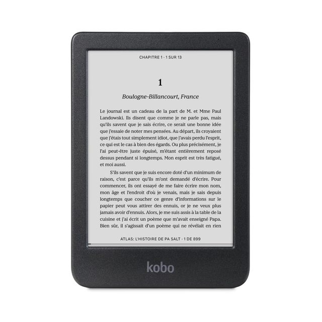 kobo Clara BW | eReader | 6 英寸(6 英寸)防眩光触摸屏,带 ComfortLight PRO | 深色模式选项 | 有声读物 | 防水 | 16 GB 内存 | 黑色