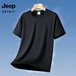 JEEP SPIRIT HK918 速干透气 黑色 XL 男士T恤