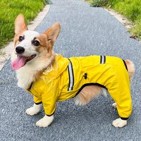 啵啵狗 柯基雨衣四脚防水全包比熊泰迪柴犬狗狗衣服夏季的专用中型犬宠物