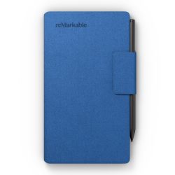 reMarkable Papier Pro Move - Kobalt Book Folio | 保护套采用马赛克面料制成,适用于 7.3 英寸纸片