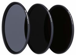 Rollei F:X Pro ND 滤镜套装(ND 8, ND 64, ND1000) 中性密度滤镜套装，带 3 个灰色滤镜（82 毫米）