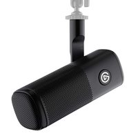 elgato 动圈式XLR麦克风 心形指向降噪 播客直播录音专用 10MAH9901 支架配件 黑色 适配电脑游戏机