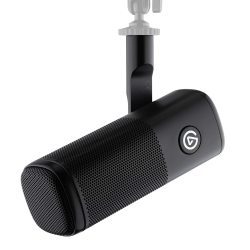 elgato 动圈式XLR麦克风 心形指向降噪 播客直播录音专用 10MAH9901 支架配件 黑色 适配电脑游戏机