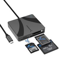 SABRENT USB-C多卡读卡器 CFexpress Type BCFast 2.0SDmicroSD四合一 950MBps高速传输 即插即用