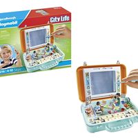 Playmobil 71216 城市生活随身学校教室 学习盒 数学练习和书写黑板 教育玩具 有趣的富有想象力的角色扮演 适合 4 岁以上儿童的玩具套装