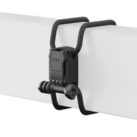 GoPro 运动相机柔性握持支架 可调节桌面三脚架 黑色塑料橡胶材质 360度旋转 含扎带配件 AGRTM-002