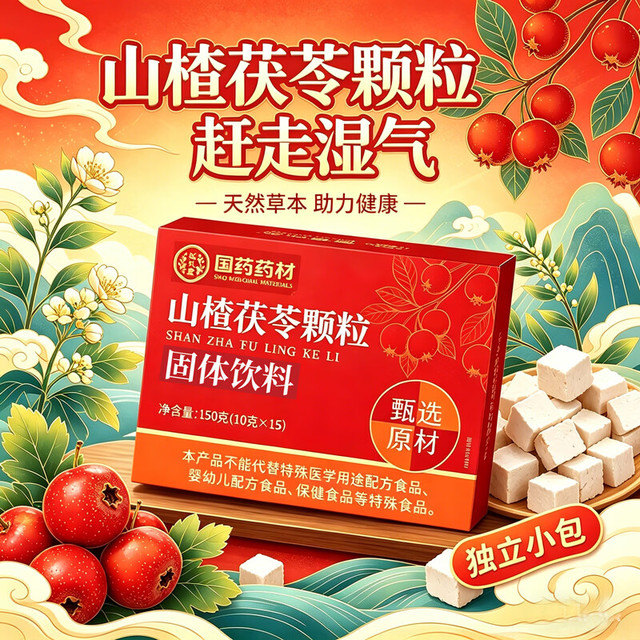 弘礼堂 山楂茯苓颗粒正品150克