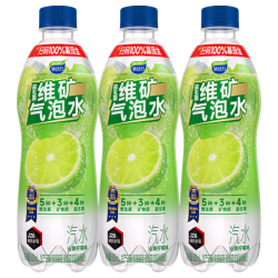 味动力 益生菌维矿柠檬味汽水碳酸饮料 500ml*3瓶