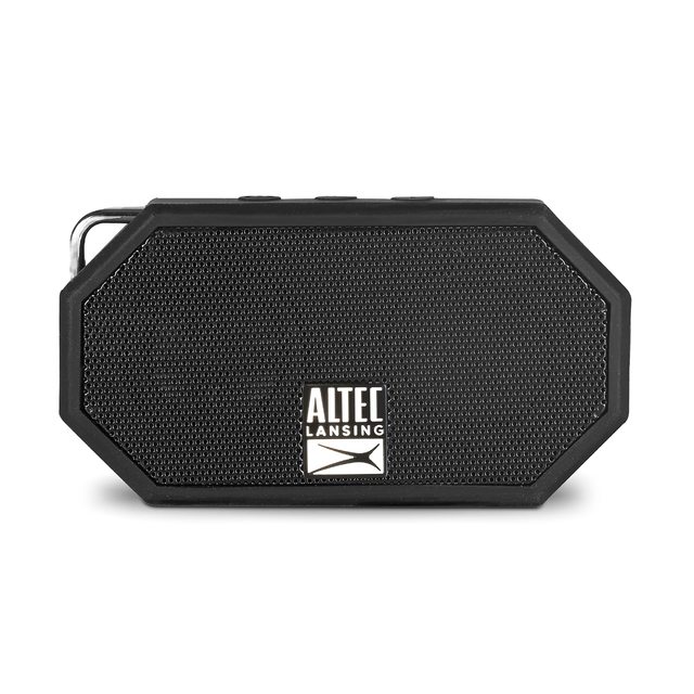 Altec Lansing 便携蓝牙音箱 IP67防水可漂浮 无线立体声 6小时续航 9.1m连接 户外露营海滩泳池 USB充电 黑色