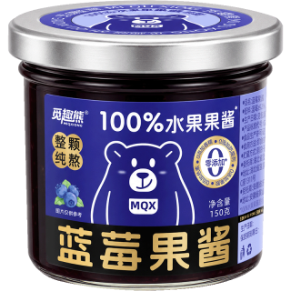 觅趣熊 蓝莓果酱150g