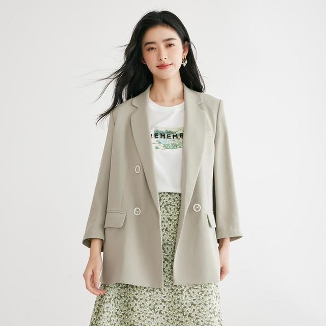 限尺码：诗凡黎 女小众休闲百搭小西装 3E4311521