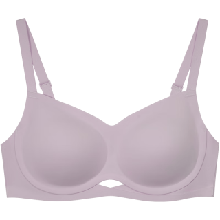 Ubras 镂空环抱软支撑文胸 兰花烟色 XL/85C-85D