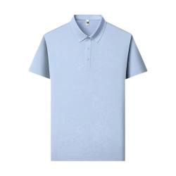抗菌桑长绒棉 宝蓝 4XL Polo衫