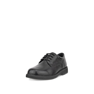 ecco Unisex-Child London 平头牛津鞋, 黑色