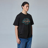 Dickies DK0A88DY 经典大LOGO印花 黑色 M 短袖T恤