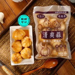 鲁小胖 红糖蒜 酸甜口 袋装 泡菜咸菜