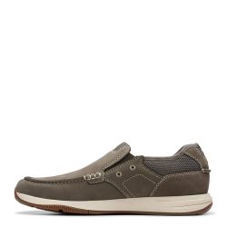 Clarks 男式 sailview step 26176977 乐福鞋 带有缓冲垫 Sailview Step Taupe Nubuck 7.5 Wide