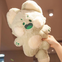喜梦客 早教玩具喵咪公仔毛绒玩具玩偶布娃娃 抹茶绿 50cm