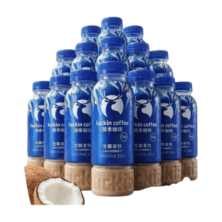 瑞幸咖啡 生椰拿铁咖啡饮料 300ml*15瓶
