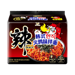 统一 辣翻天 韩式火鸡味拌面 120g*5袋