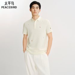 太平鸟 【领秀绅范】男士翻领短袖POLO衫 休闲商务百搭通勤