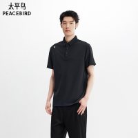 太平鸟 男士翻领短袖POLO衫