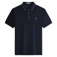 与狼共舞 桑蚕丝天丝混纺 男士短袖POLO衫 75502406180