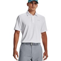 Under Armour 安德玛 男式 运动polo衫 Playoff Polo 3.0 圆领 短袖 标准版型 (100) White  White  Halo Gray 尺码Medium