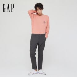 Gap 男装夏季纯色中腰通勤修身百搭舒适休闲长裤500357 深灰色 36 (175/90A