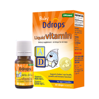 Ddrops 滴卓思儿童维生素d3+k2 1岁以上 婴儿ad（0-1岁） 0.5ml*1瓶