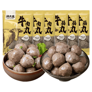潮夫道 纯牛肉丸+纯牛筋丸 238g*6袋 火锅丸子
