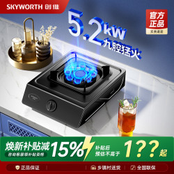 创维 煤气灶单灶台式出租房家用液化气灶具单眼燃气灶天然气炉灶台