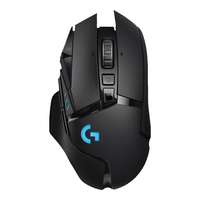 罗技 G502 无线双模 RGB灯光 黑色 游戏鼠标+鼠标垫