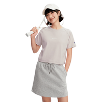 Champion 纯棉圆领短袖T恤 灰蓝色 M