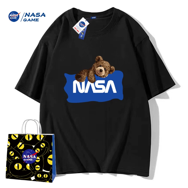 麦克斯桃心 NASA 百搭印花棉质短袖