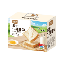 七鲜 厚切牛乳吐司 1kg/箱