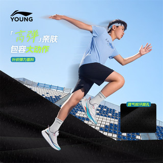 李宁 YKSW077-1 吸湿速干 儿童短裤