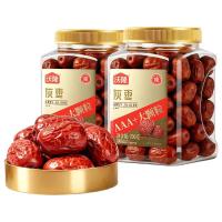 今日必买：沃隆 新疆红枣灰枣 特级大果 700g*2罐 送礼袋